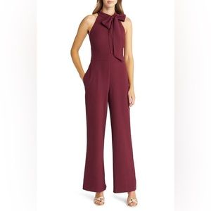 Vince Camuto Tie Neck Jumpsuit
